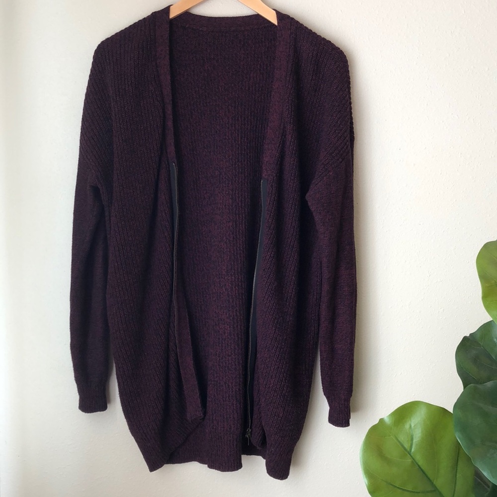 BCBG Zipper Cardigan - Picture 2 of 4